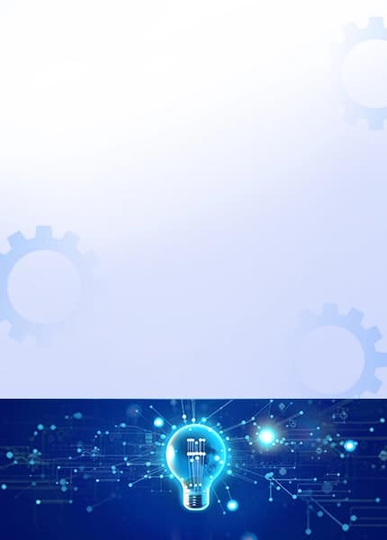 Custom Software Product Development Services illustrated through a digital lightbulb representing innovation and technology