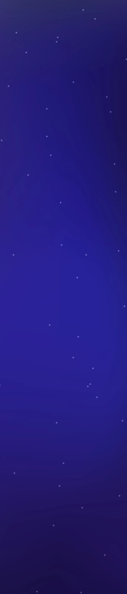 Abstract deep-blue gradient background with subtle star-like dots, representing innovation and the modern digital experience offered by an AI chatbot development company.